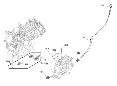 Part Location Diagram of 84004128 Briggs and Stratton Screw | (Oil Sensor)